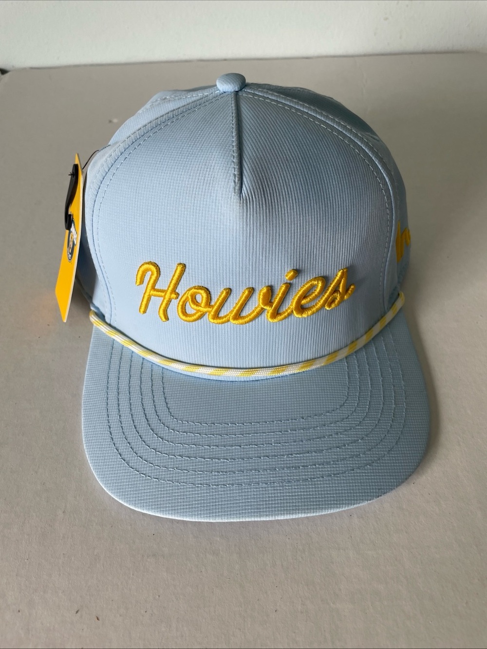 Howies Hockey The Tour Lid Hat Polyester Baseball Hat - Light Blue SnapBack